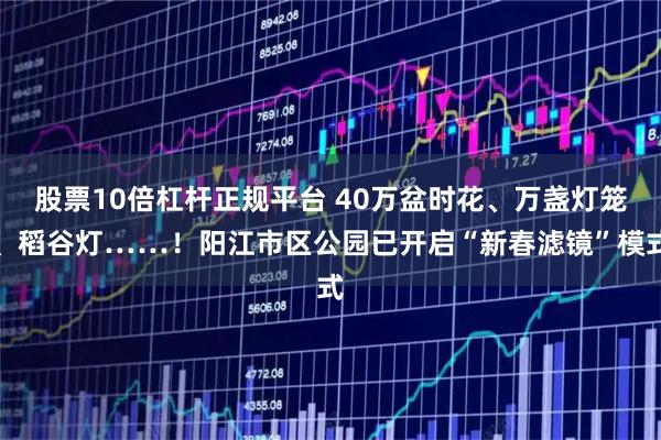 股票10倍杠杆正规平台 40万盆时花、万盏灯笼、稻谷灯……！阳江市区公园已开启“新春滤镜”模式